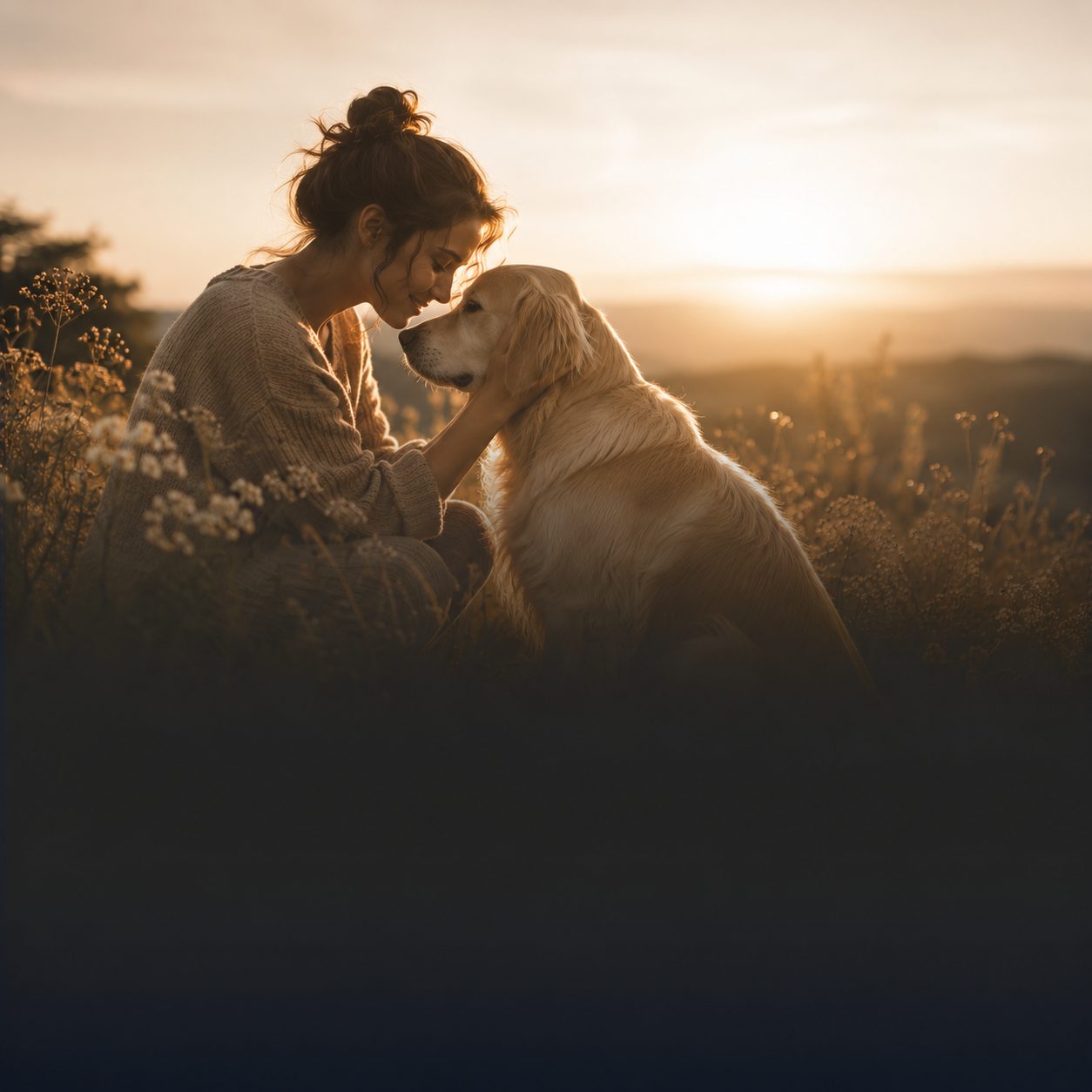 Animal · calme · complicité · lumière douce