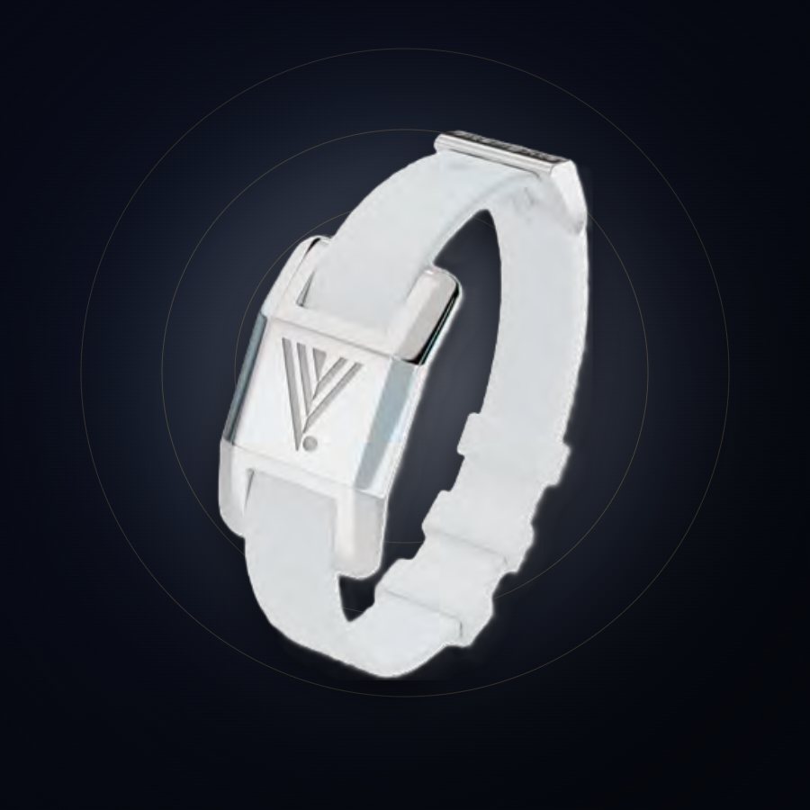 Bracelet à fréquences ViSponder, coloris blanc